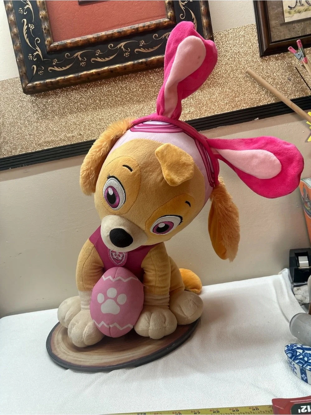 PAW Patrol Skye Jumbo Plush Easter Bunny Ears Egg Nickelodeon 2019 24” Large